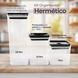 Kit de Organizadores Herméticos - 5 Litros