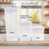 Kit de Organizadores Herméticos - 5 Litros