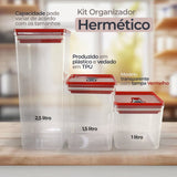 Kit de Organizadores Herméticos - 5 Litros