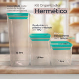 Kit de Organizadores Herméticos - 5 Litros