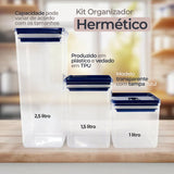 Kit de Organizadores Herméticos - 5 Litros