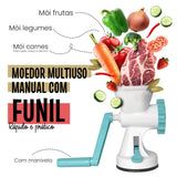 Moedor de Carne Multiuso Manual Com Funil