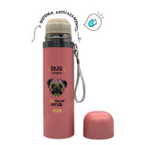 Garrafa Color Estampa Pet Inox 480ml - Rosa