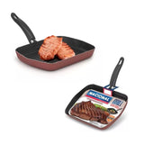 Frigideira Grill Vermelha - Techflon Nacional