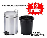 Cesto De Lixo inox - 12 Litros