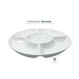 Petisqueira Redonda 5 Divisórias  30cm