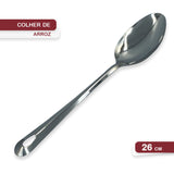 Colher de Arroz em Aço Inox 26cm